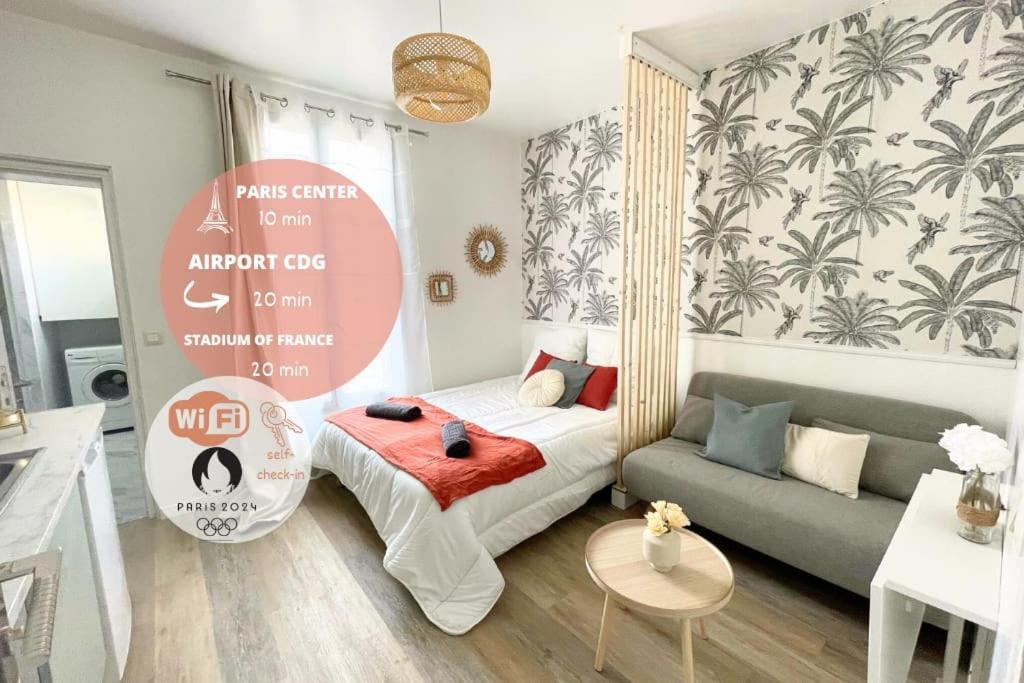 Studio 10Min Paris Centre I Cdg Drancy Buitenkant foto